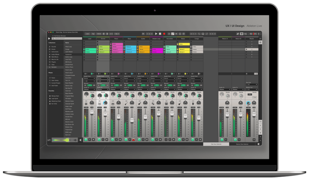 UX/UI design Redesign Ableton Live